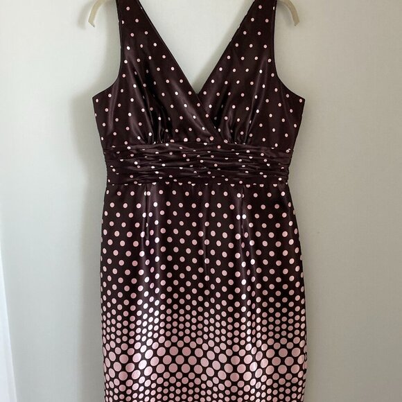 JESSICA HOWARD VINTAGE WOMEN'S SATIN FEEL SLEEVELESS KNEE LENGTH POLKA DOT 14P - Picture 3 of 6